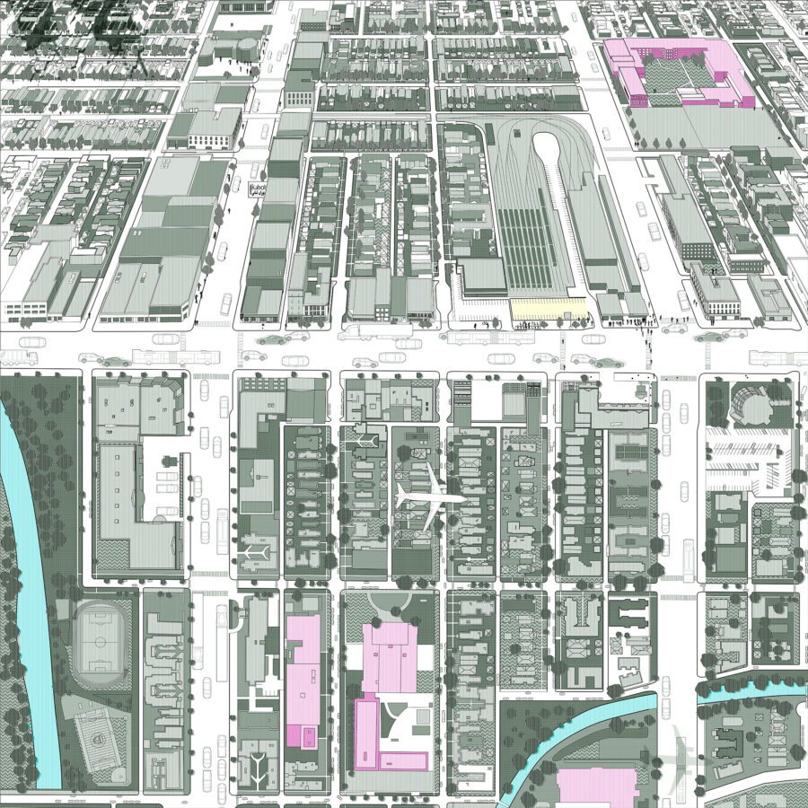 albany park site plan drawing