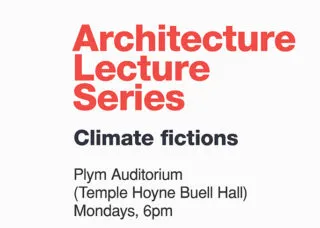 Architecture Lecture series poster graphic