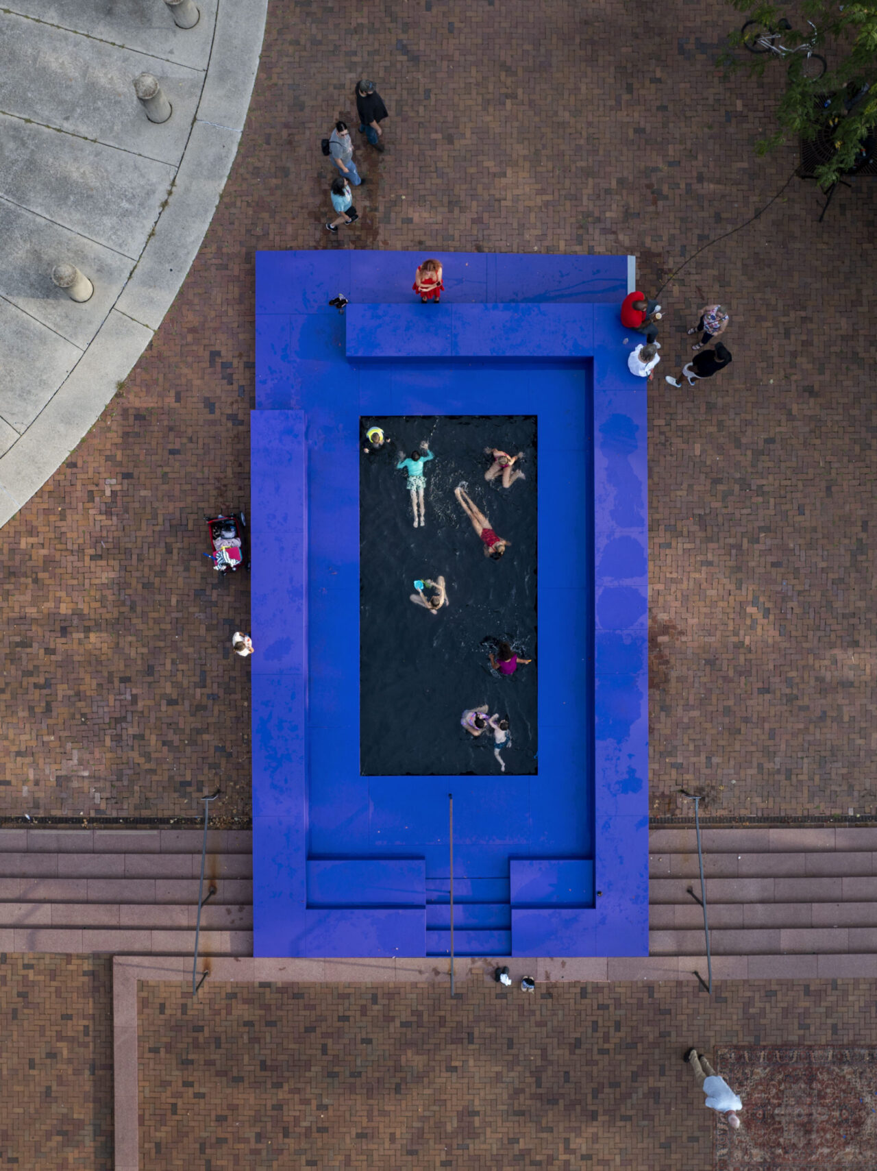 picture of blue play area for children
