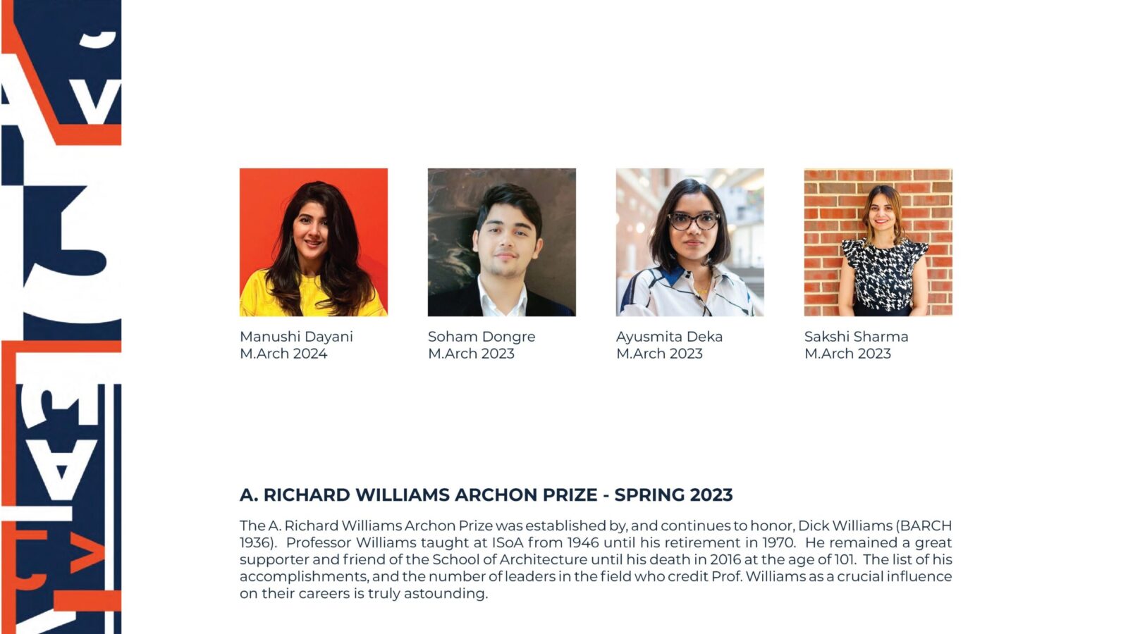 A. Richard Williams Archon Prize