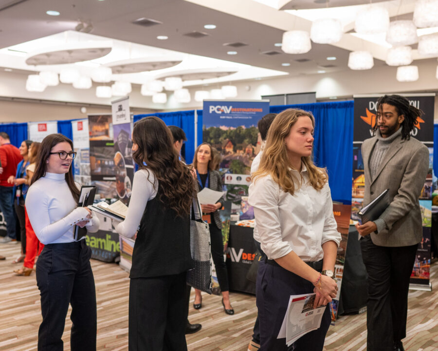 Vendors and students at the 2024 Career XPO