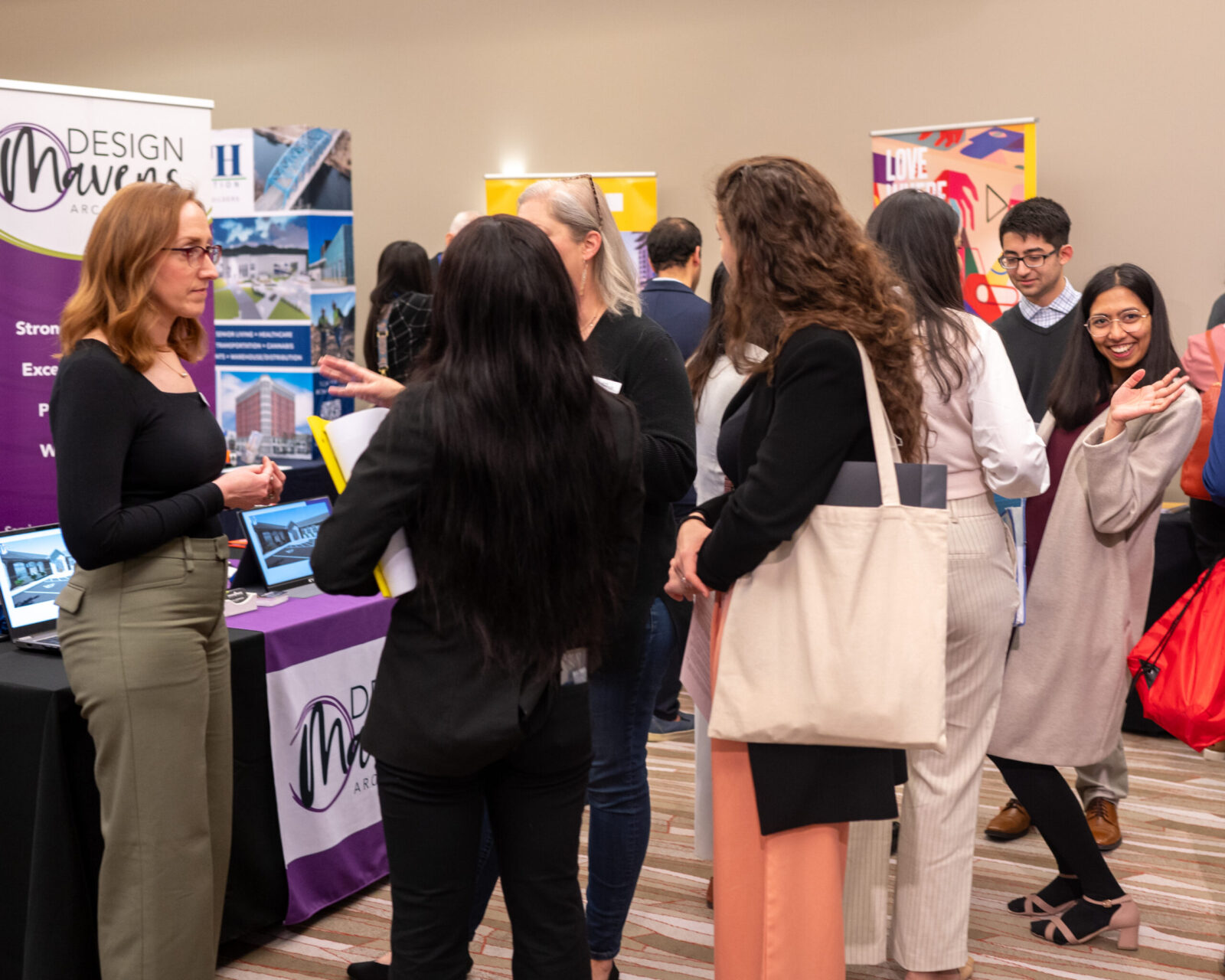 Vendors and students at the 2024 Career XPO
