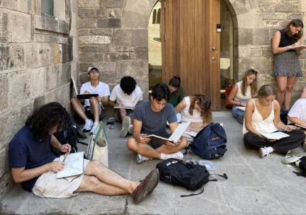 studnets studying