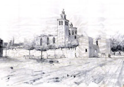 student drawing