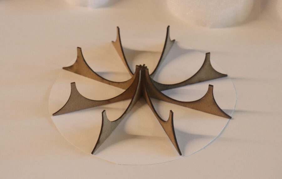 arch 2nd year model, resembles a star