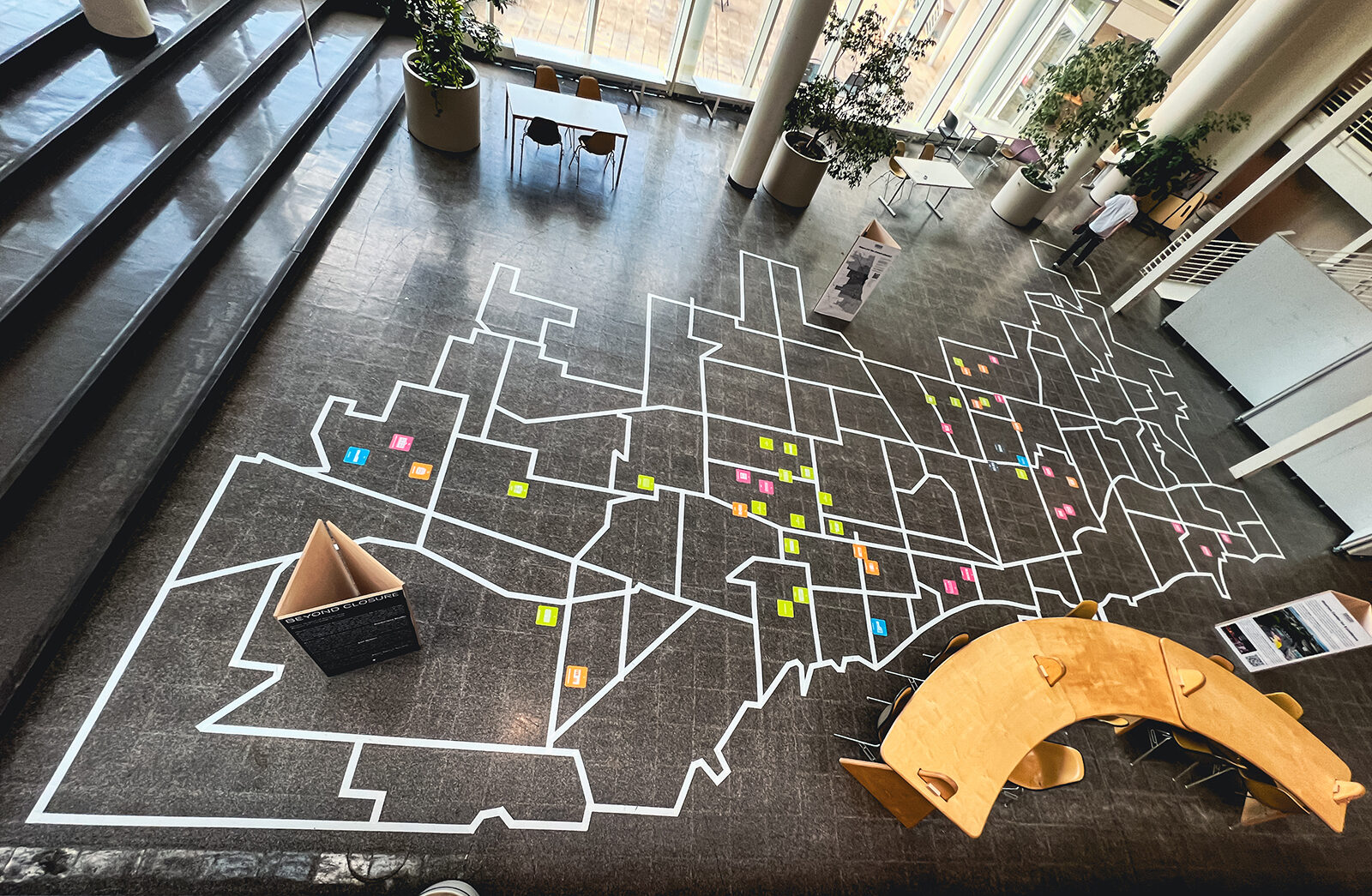 image of chicago on floor with the billboard