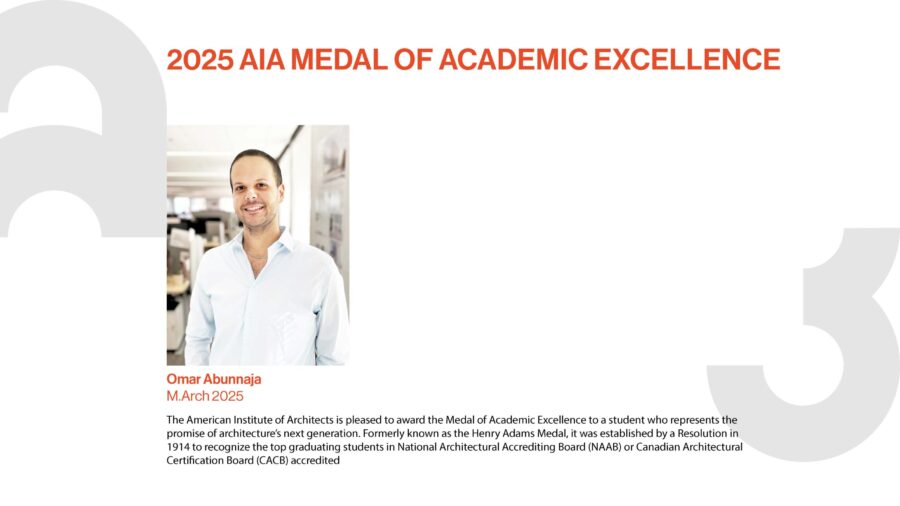 2025 AIA Medal of Academic Excellence