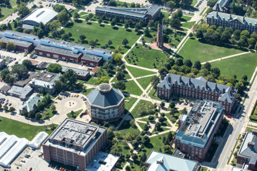 pic of south quad from the air