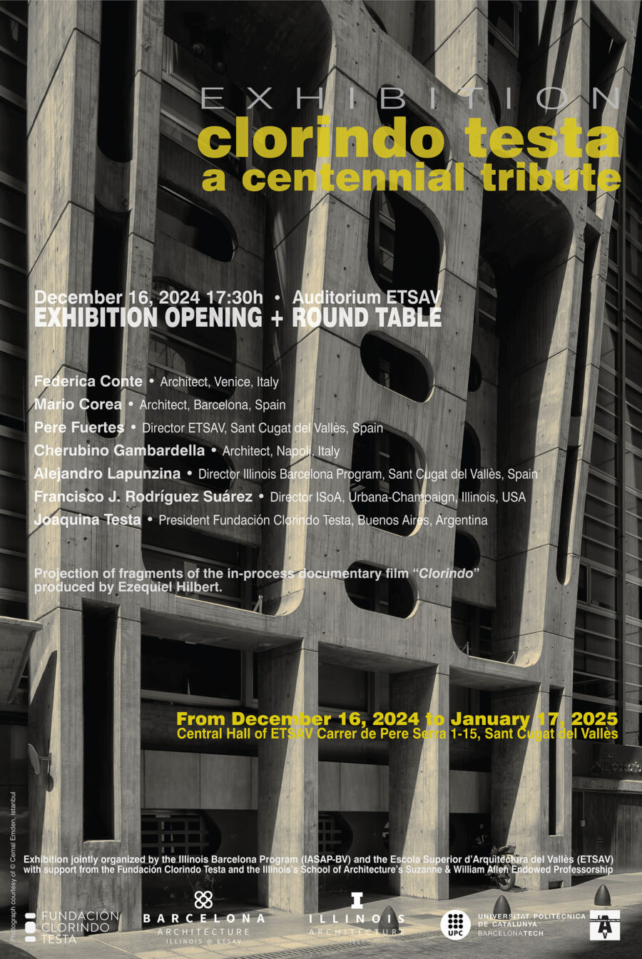 clorindo testa exhibition poster