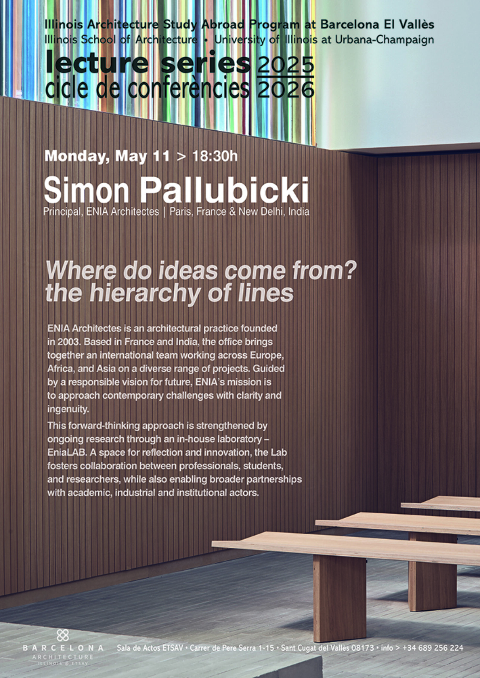 Simon Pallubicki lecture series 2025 poster