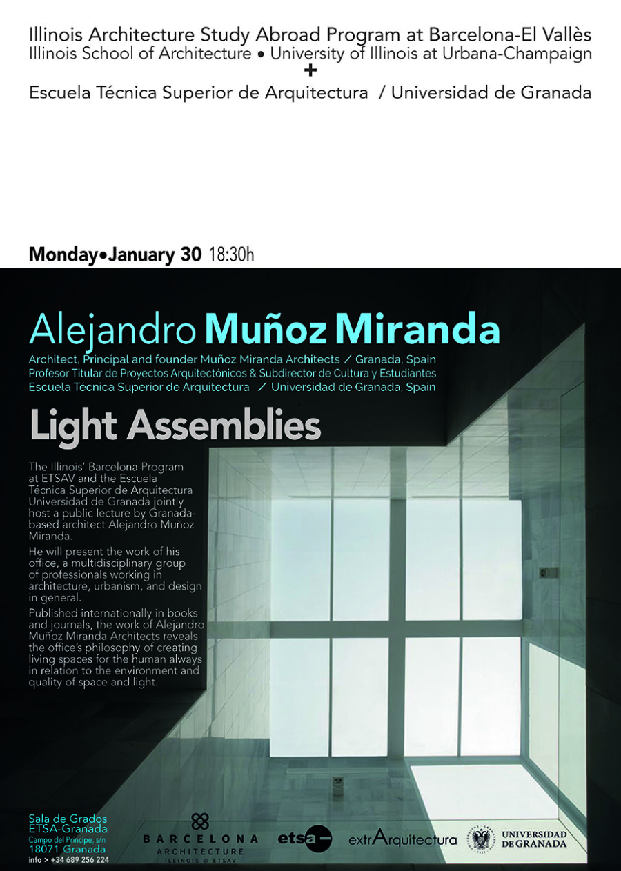 Alejandro Munoz Mirando Lecture Series poster