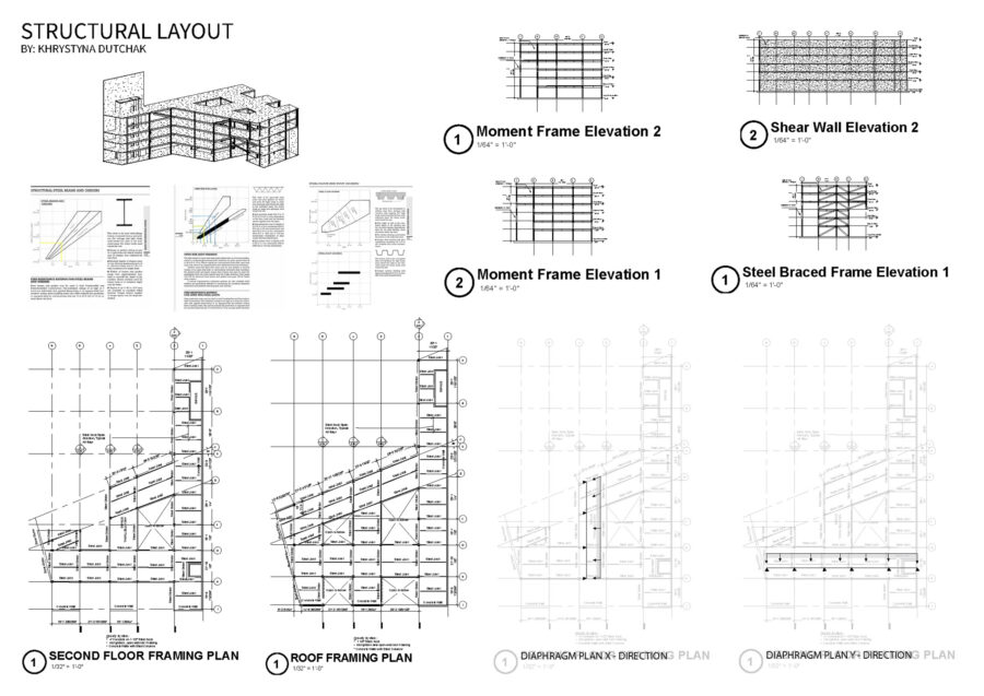 detailed drawing of model