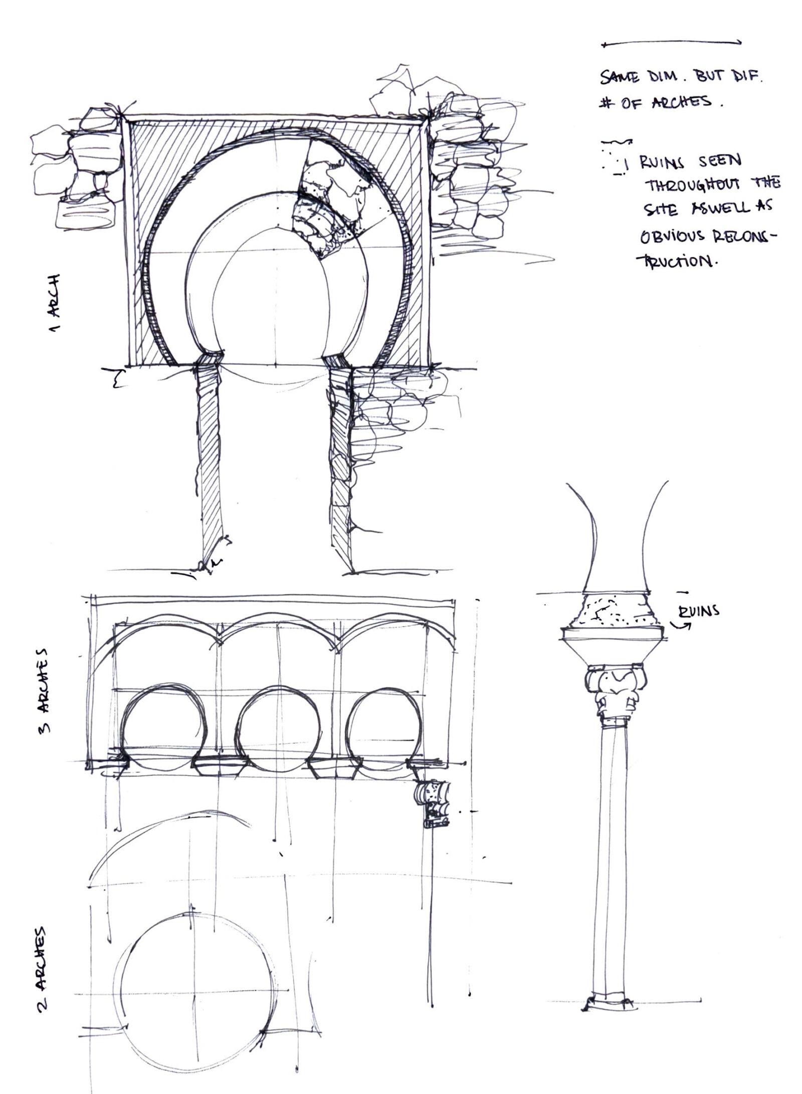 beautiful drawing of arch