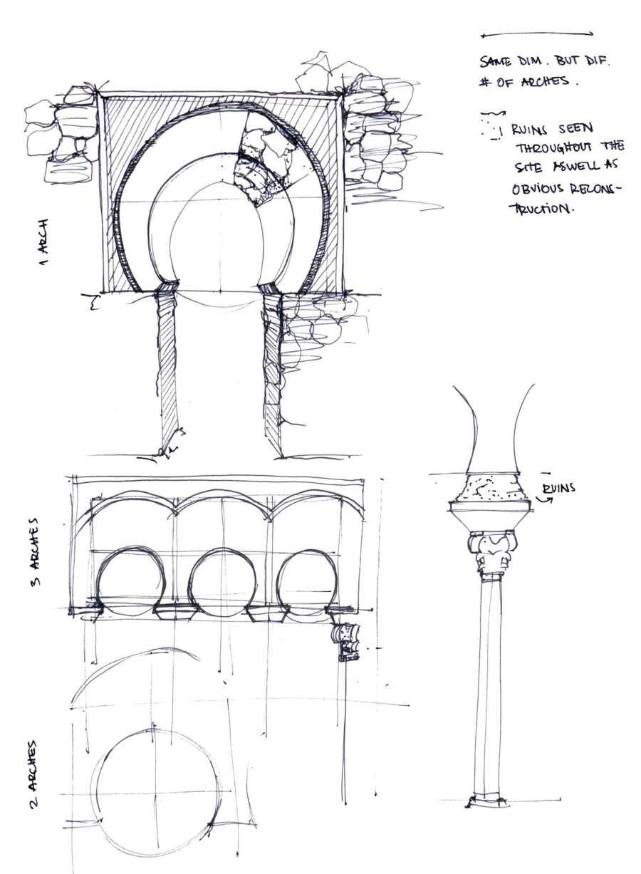beautiful drawing of arch