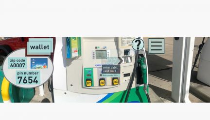 Gas pump VR scenario