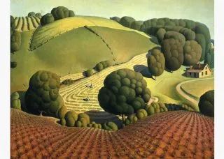 Young Corn by Grant Wood