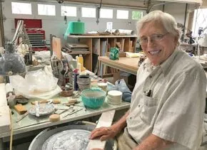 Don Frith in workshop