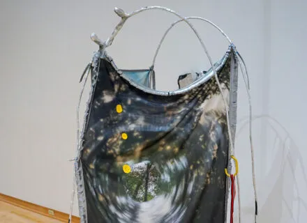 Wire and textile sculpture