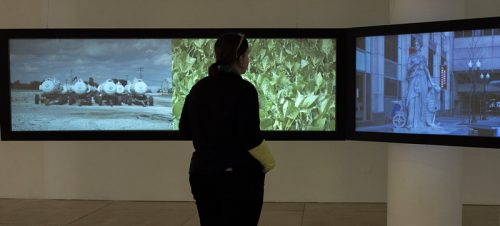 View of video installation