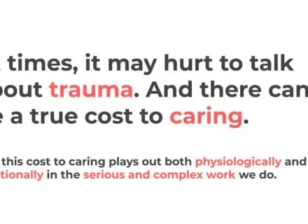 At times, it may hurt to talk about trauma (red and black block lettering)