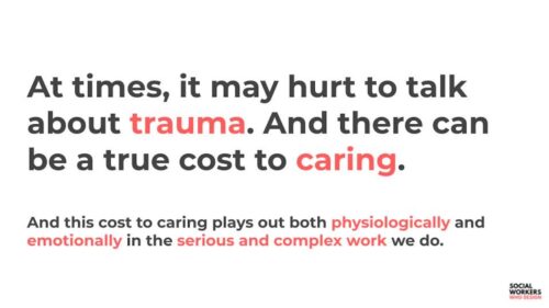 At times, it may hurt to talk about trauma (red and black block lettering)