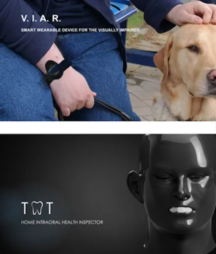 Composite view of designs for smart wearable devices