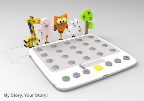 Rendering of children's game with animal characters