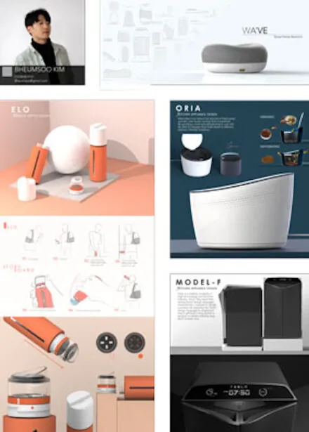 Composite view of industrial designs