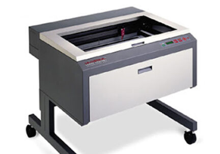 laser cutter on white background