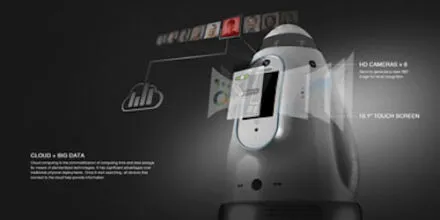 Design rendering of security robot