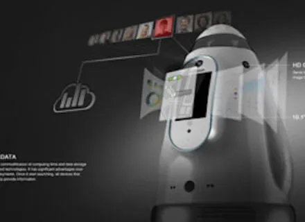 Design rendering of security robot