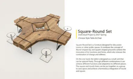 Design for Chinese-style table and chair