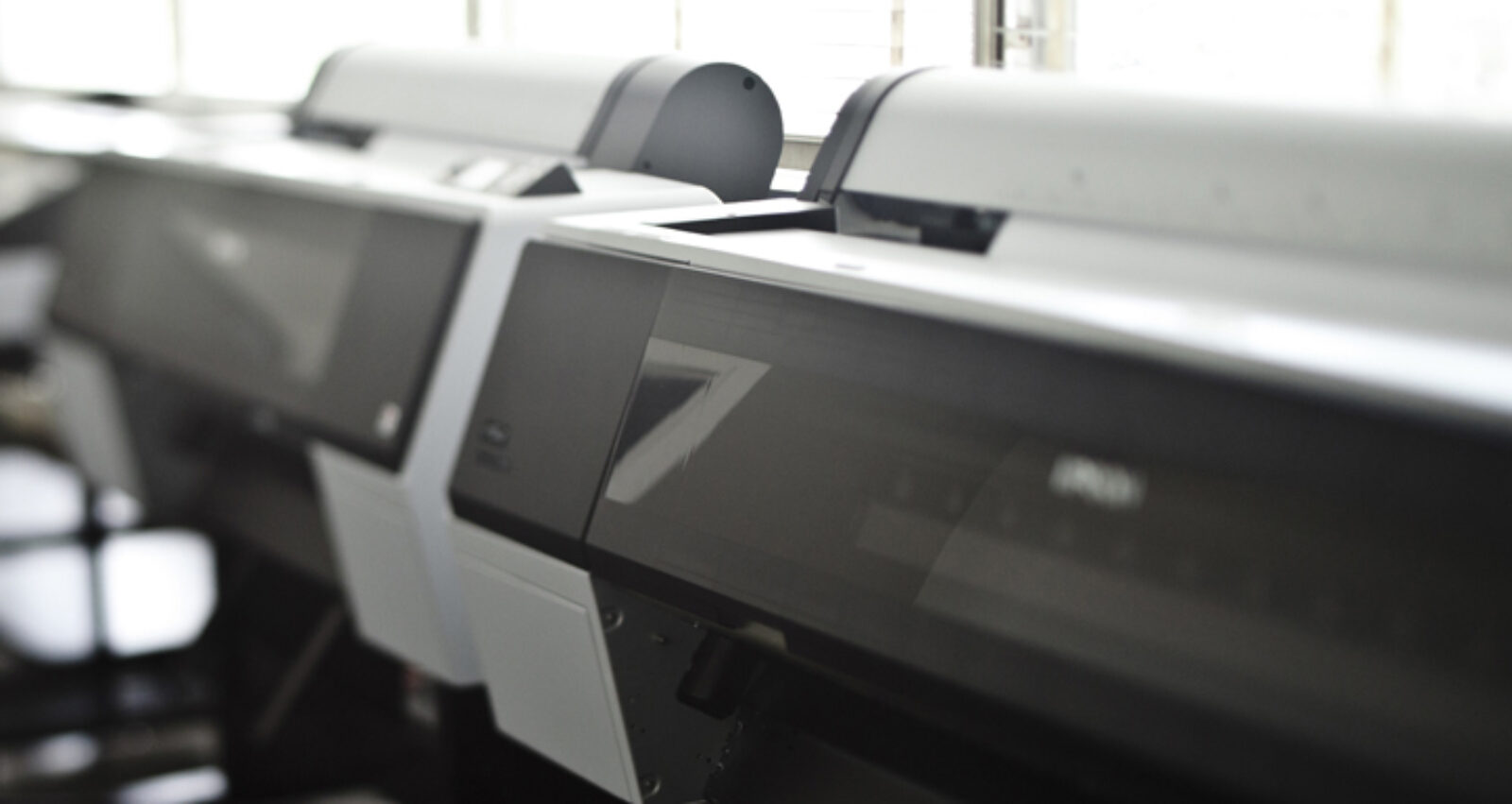 two large format printers