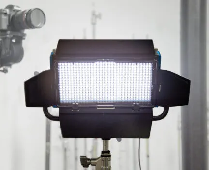 Photograph LED light with a camera behind it.