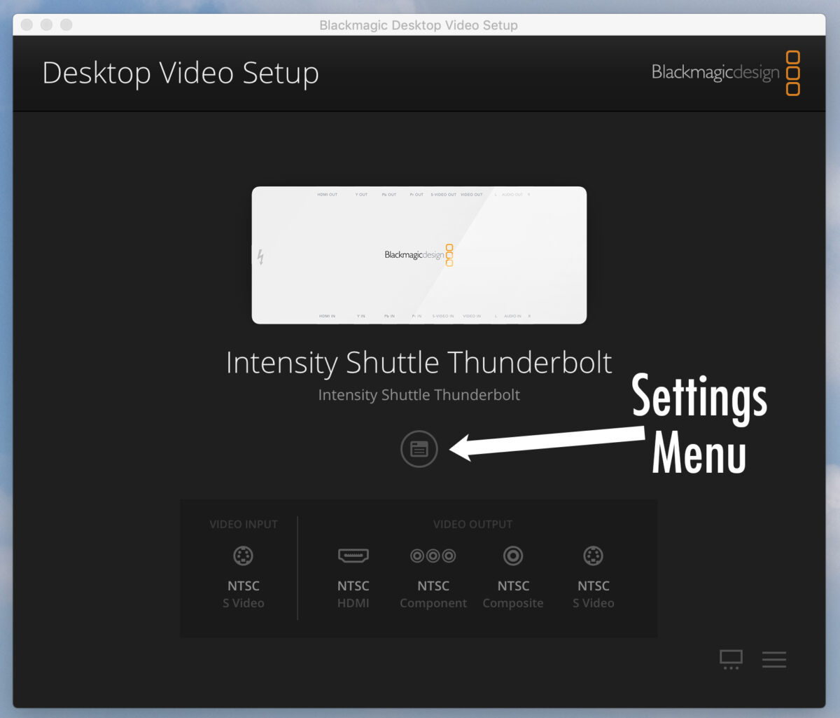 BlackMagic Desktop Video App