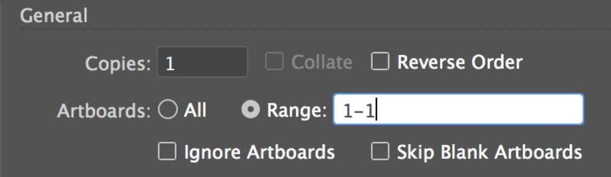 Select Artboard Page Range