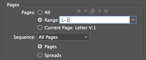 Page Range