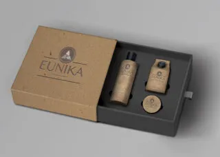 A sustainable package that has beauty products inside