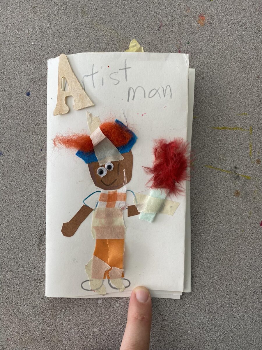 a child's drawing that says 