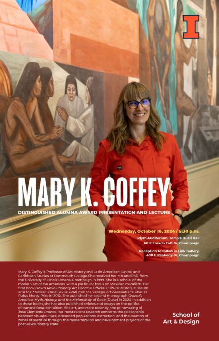 poster of Mary Coffey's lecture with details