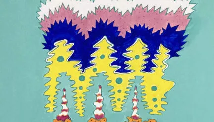 painting for Oaxaca Journal 3 by David Reisman