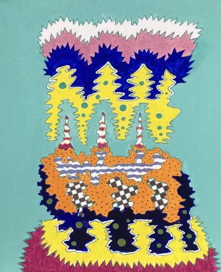 painting for Oaxaca Journal 3 by David Reisman