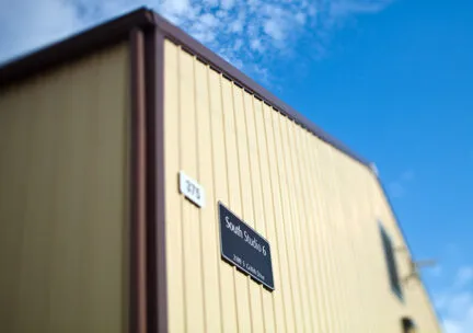 building with yellow siding