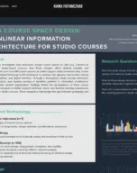 Student's websit with a dark background, light text boxes and green headers