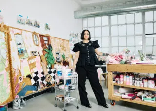 Yvette Mayorga in her studio