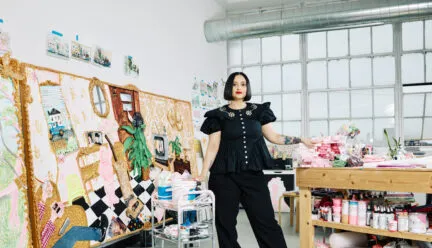 Yvette Mayorga in her studio