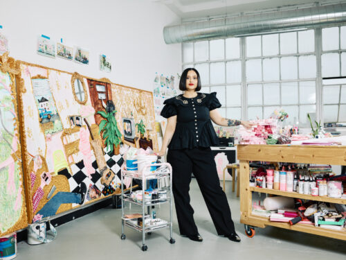 Yvette Mayorga in her studio