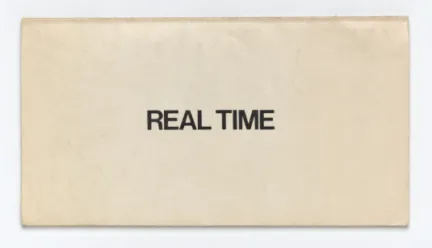 REAL TIME book by Eve Sonneman