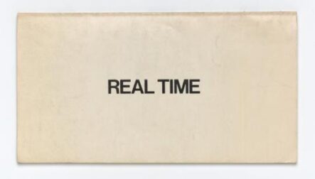 REAL TIME book by Eve Sonneman