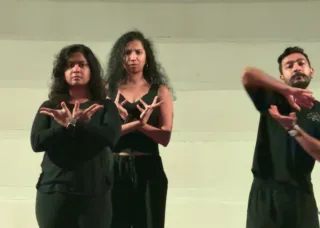 syed faizaan ahab and two other people in motion